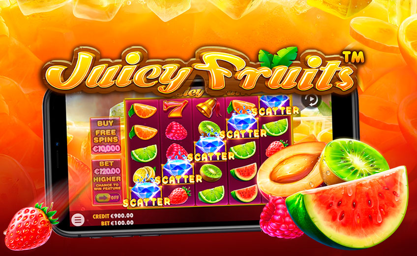 Выигрыш ×5000 ставок и прогрессвные фриспины в новом слоте Juicy Fruits от Pragmatic Play